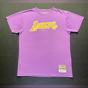 Mitchell & Ness Los Angeles LA Lakers T-Shirt Logo Tee NBA Shirt Large